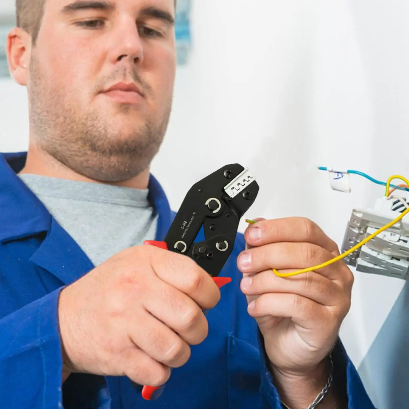 

Electrical Crimper Ratcheting Cable Stripper Crimper Multifunctional Wire Plier For Electrician Automotive Residential Building