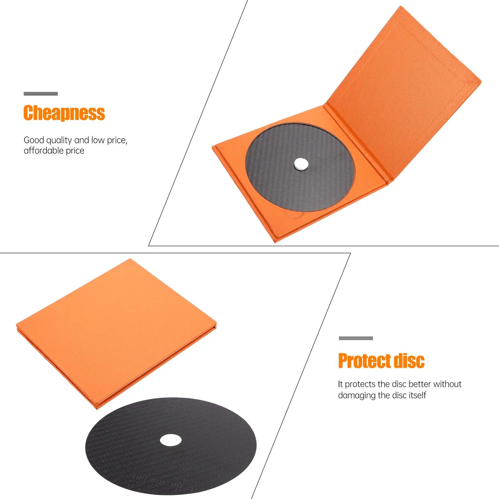 Carbon Fiber Cd Platter Mat Cf-Cd.2 Compact Disc Tuning Cushion High Quality Vibration Reduction Disc Protection Ideal Gift Home