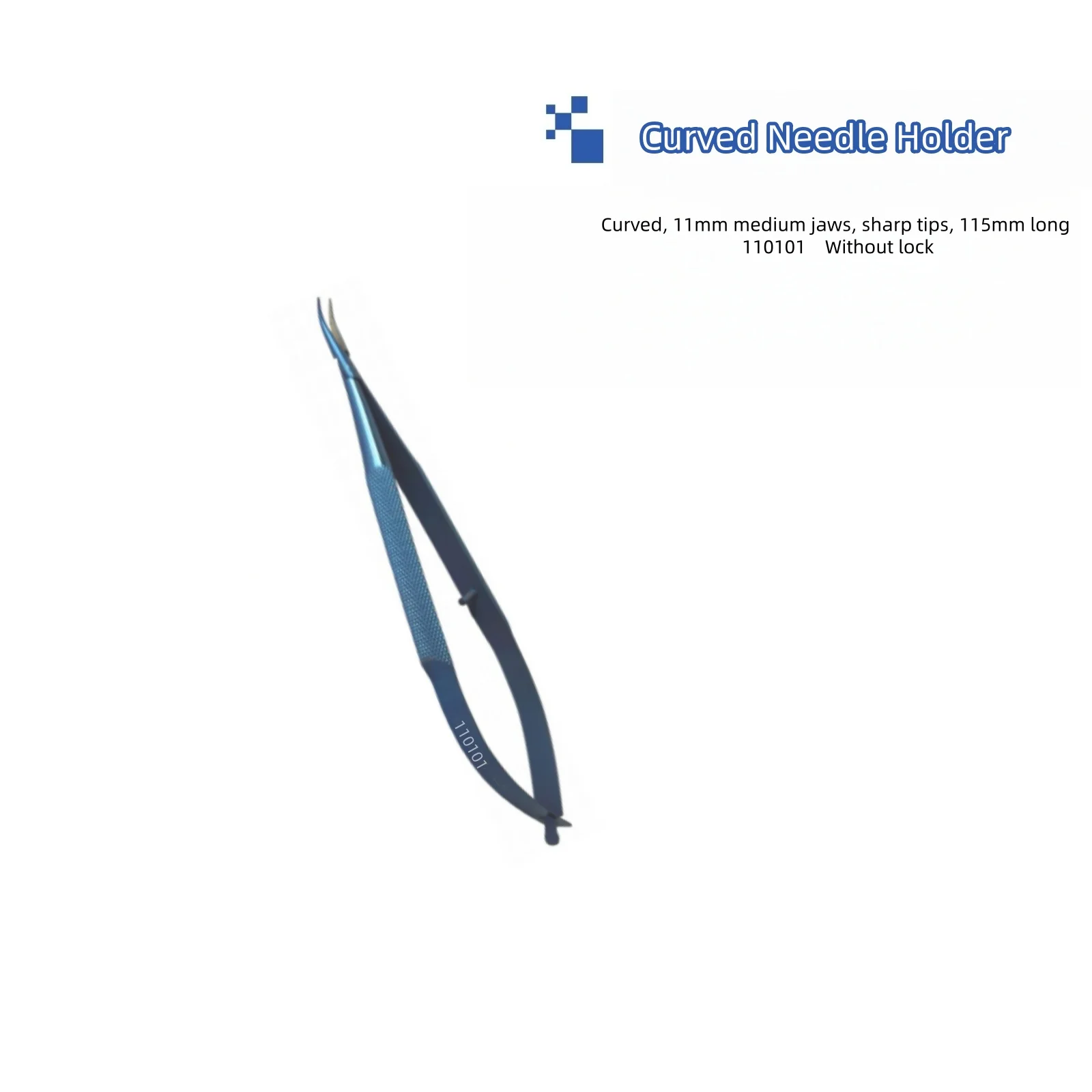 

Curved Needle Holder Without lock Ophthalmic Surgical Instrument Multifunctional Forceps