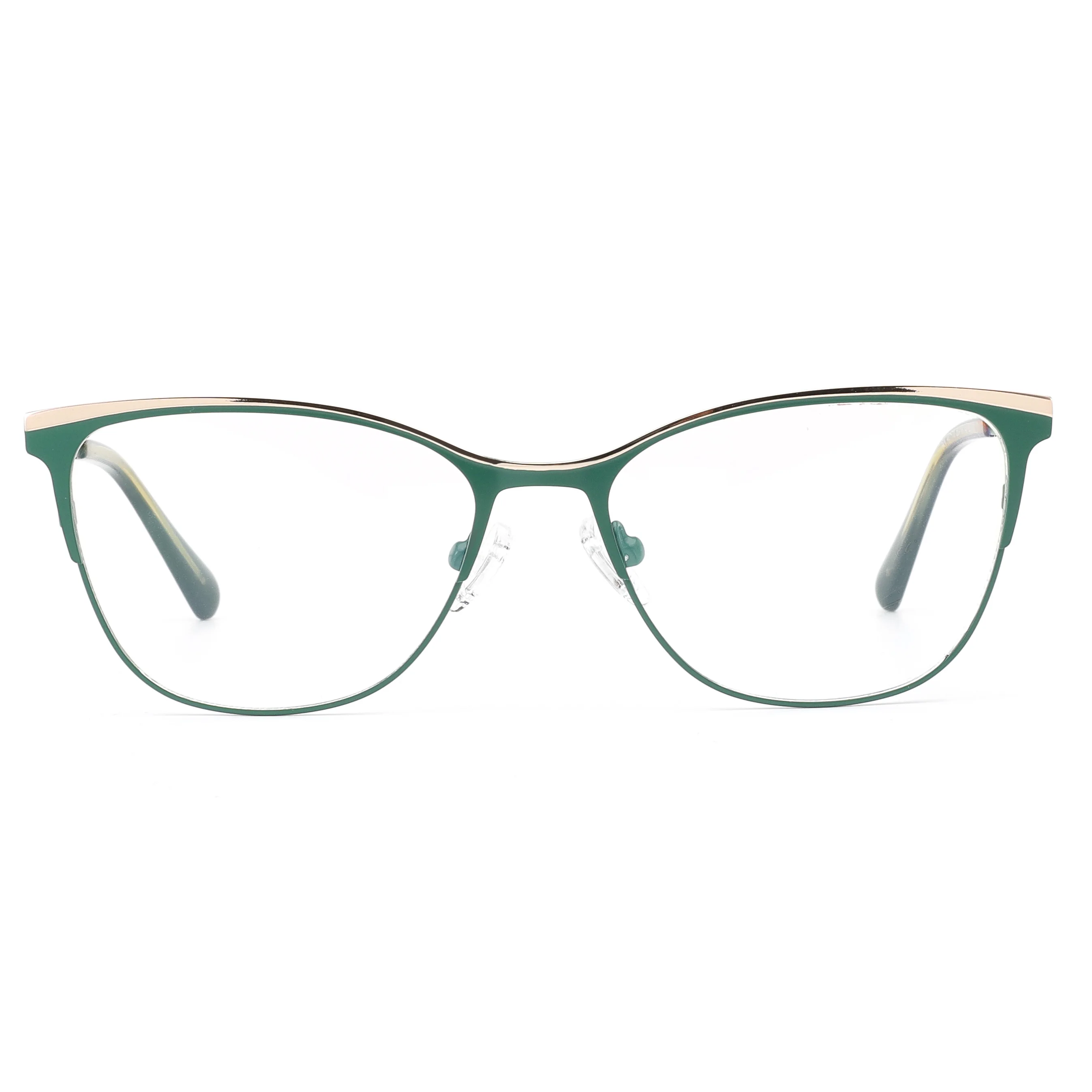 

Royal Dual Color Steel Cat Eye Frame Enamel Accents Contoured Comfort Luxury Women