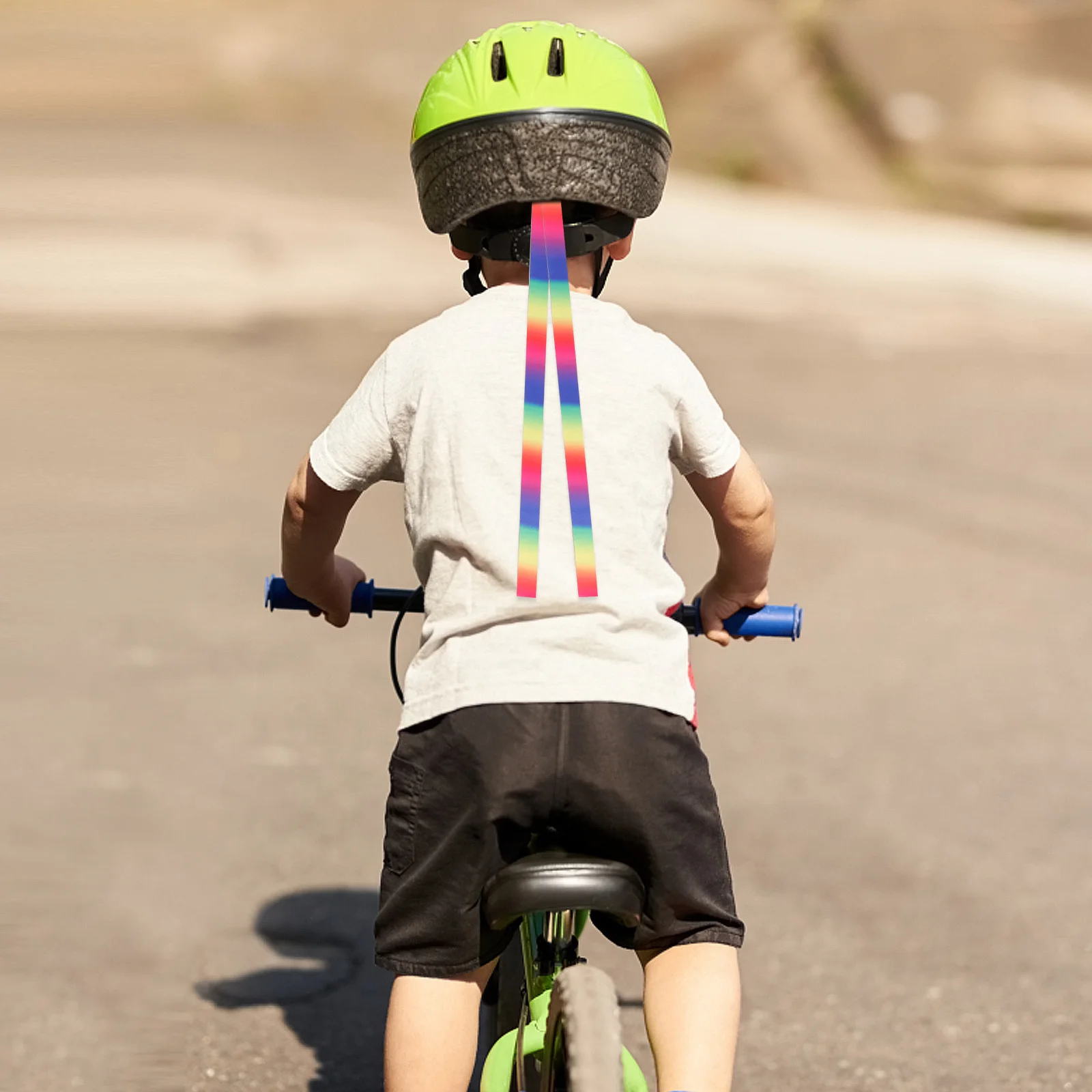 

4Pcs Bike Streamers Decorative Ribbon Bright Easy Mount Kids Bike Scooter Tassels Streamer Decor