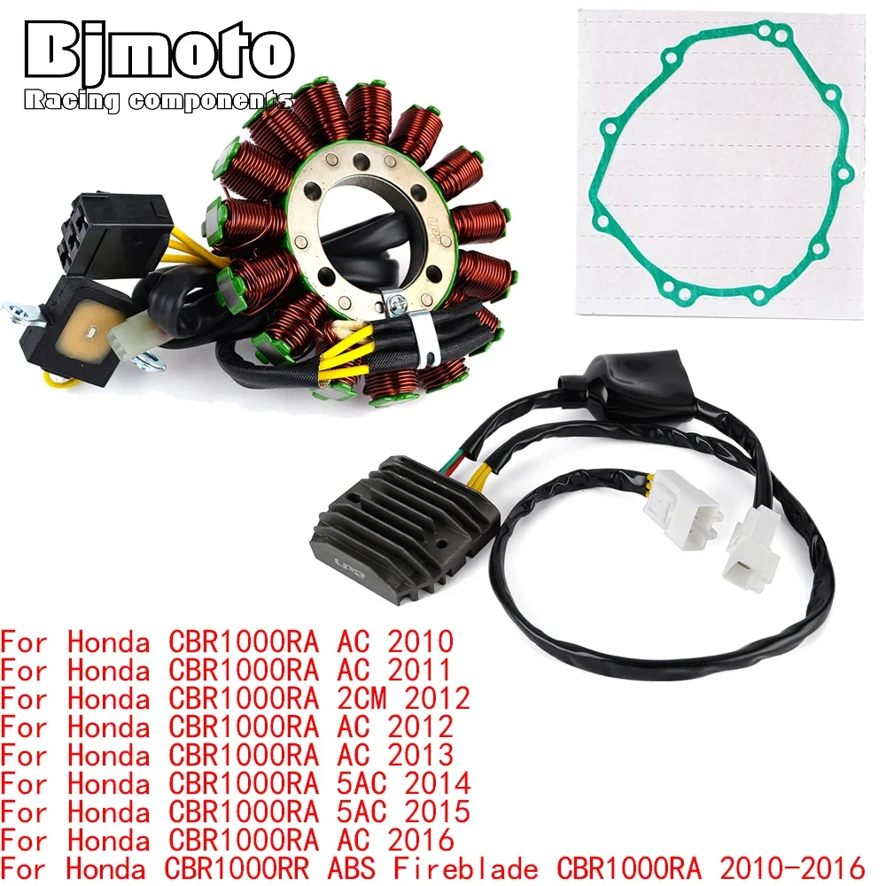 

CBR1000RR 2016 Engine Stator Coil+Voltage Regulator rectifier For Honda CBR1000RR ABS Fireblade CBR1000RA 2010-2015 With Gasket