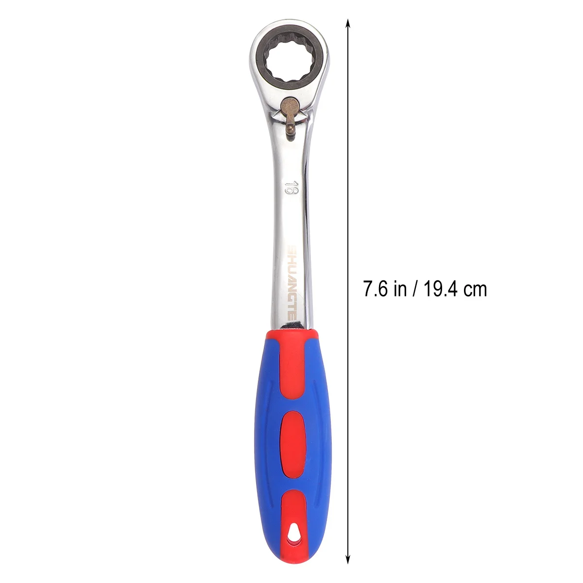 16Mm Reversible Ratchet Wrench Tough Steel Construction No More Tool Switching Saves Time in Tight Spots Wrench Spanner Tool #4