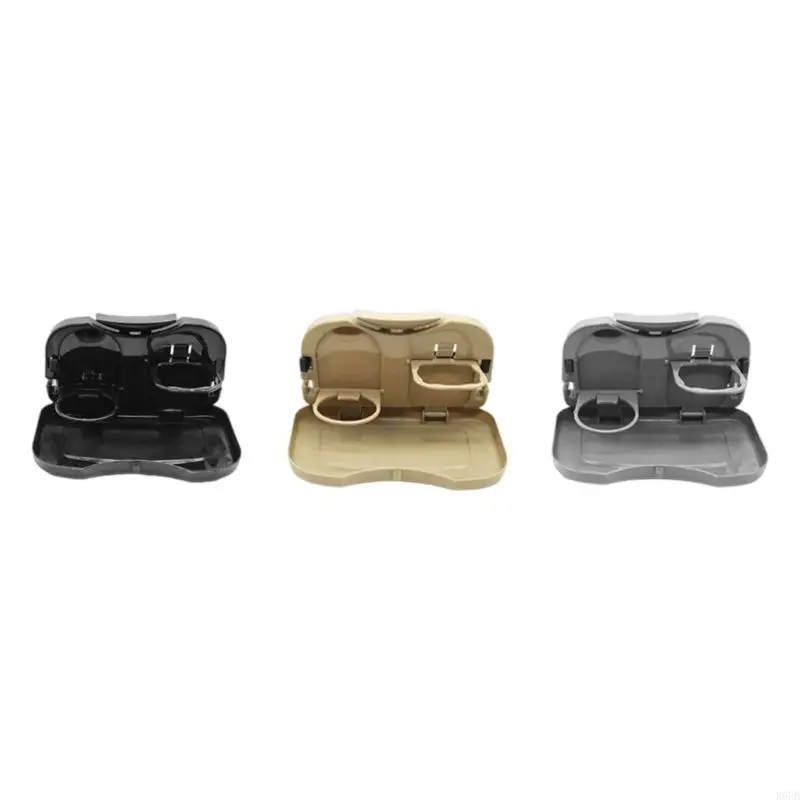 Collapsible Car Mounted Desk Tray With Beverage Holder And Heat Resistant R6FB