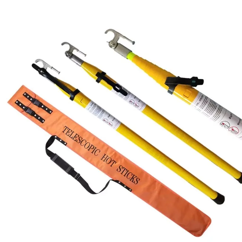 【specialized】JIUBAI JBHT Triangular Telescopic High Voltage Fiberglass Insulated Operating Rods 35KV 70KN Hot Stick