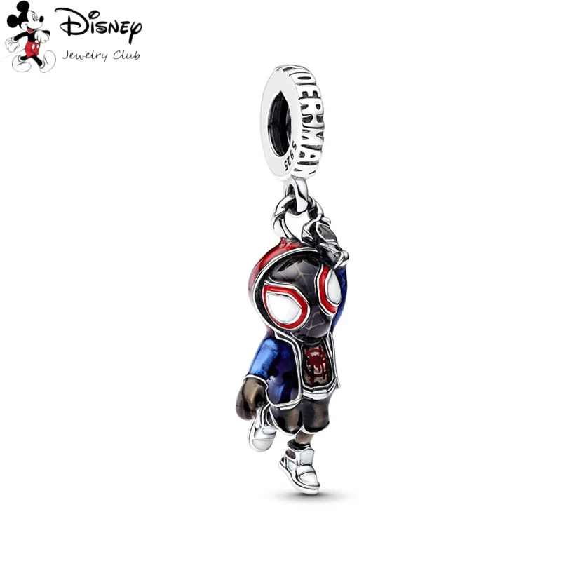 MINISO, gran oferta, película de Marvel de Disney, serie Spider Man, cuentas colgantes aptas para pulsera de plata 925 europea Original, regalo de joyería