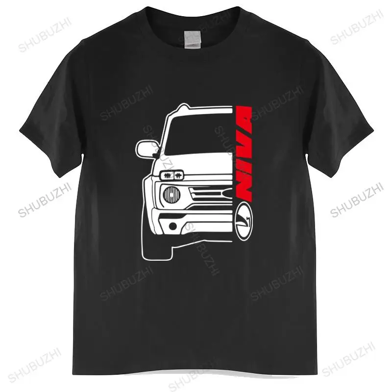 Fashion brand t shirt mens Lada Niva Bronto Car Auto Black T-Shirt Cotton men cotton tshirt unisex t-shirt teenagers cool tops