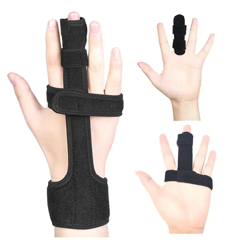 

Sport Protective Sleeve Injuries Broken Fingers Hand Fixing Strap Trigger Finger Extension Splint Adjustable Fixing Belt Support