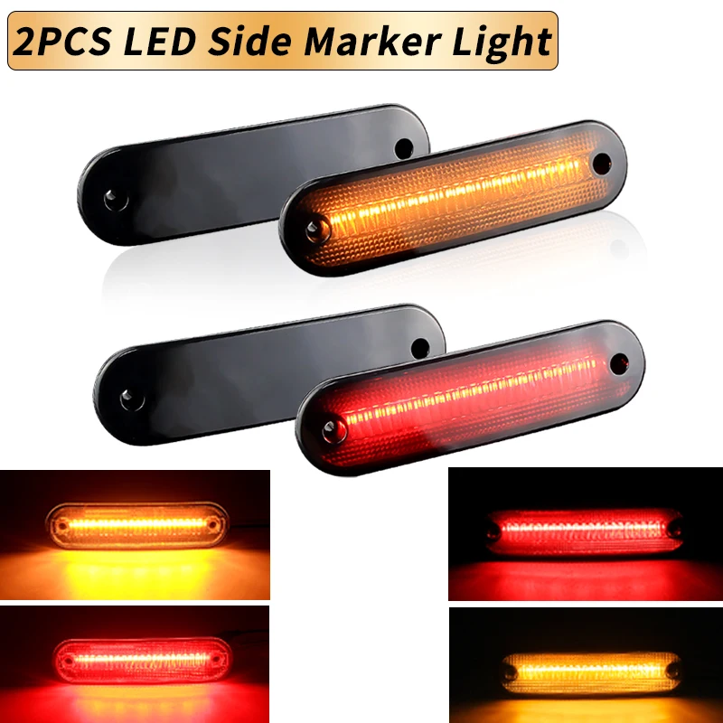 4PCS Car Parking Turn Signal Lamp For 1990-2005 Mazda Miata MX-5 Car Smoked/Clear Yellow/Red Front Led Fender Side Marker Light