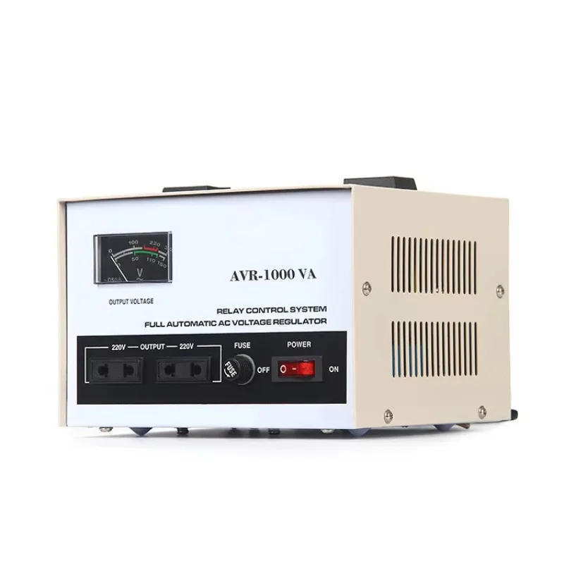 AVR-1000VA single-phase automatic voltage regulator with servo motor control for domestic copper household appliances