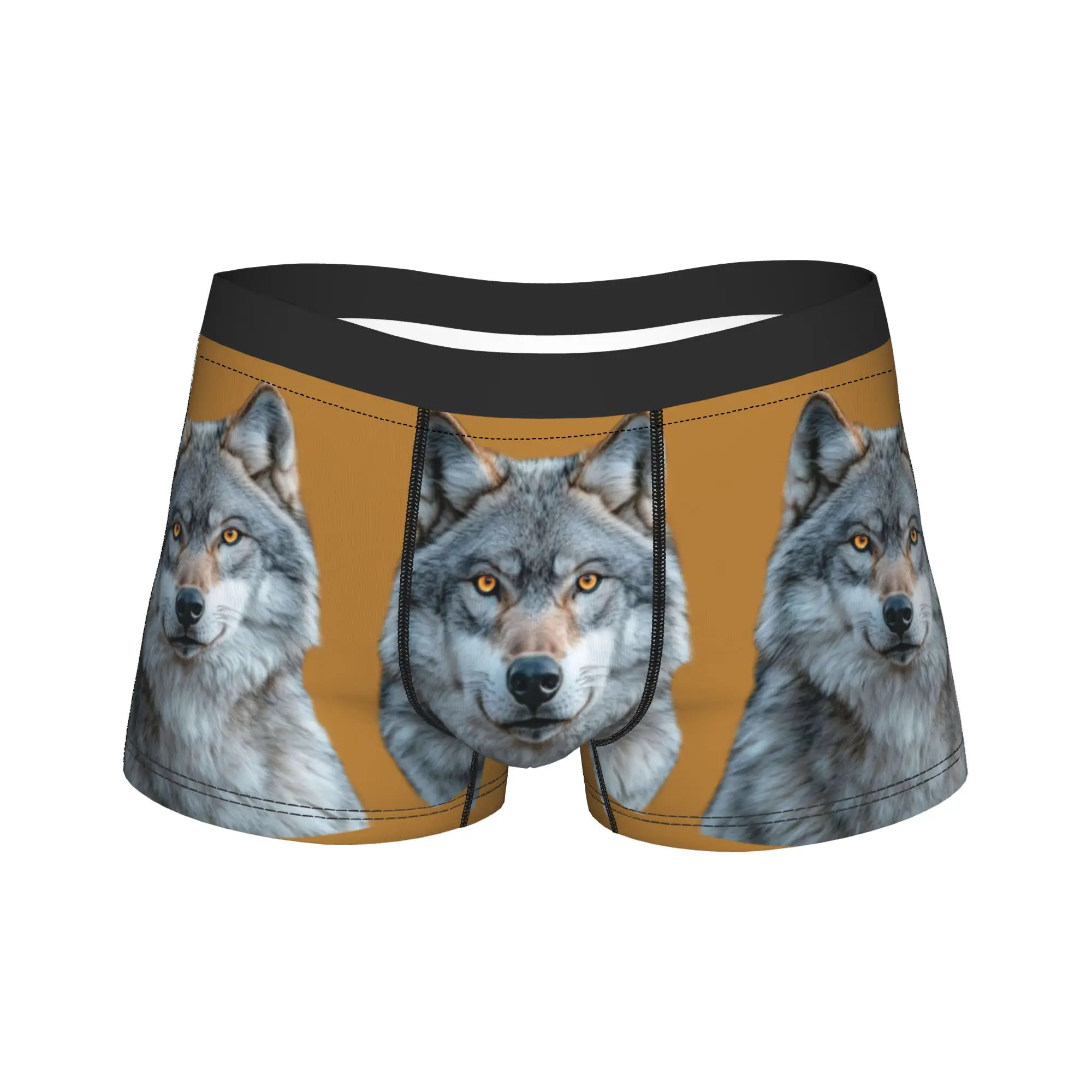 

Wolf Face Underwear Design Boxershorts High Quality Male Panties Comfortable Boxer Brief Birthday Gift