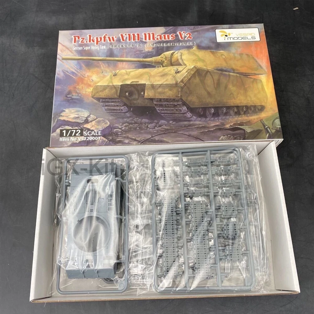 

VESPID VS720001 масштаб 1:72 немецкий Sd Kfz VIII MAUS V2 тяжелый танк автомобиля пластиковая сборка модели строительный комплект