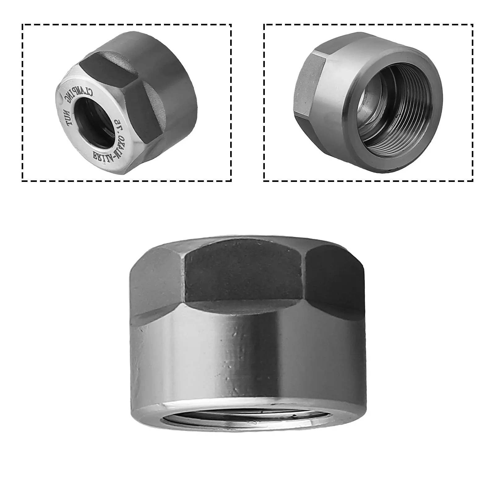 New High Quality Clamping Nut ER16 ER40 0.005mm Beating A/M/UM Clamping Nut CNC Nut Durablem ER20 ER32 52-55