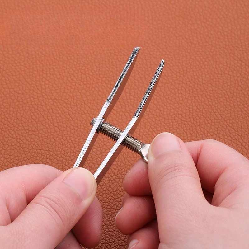 Leather Creasing Edger DIY Handmade Scribe Spacing Tool for Leather Art Making Crafting