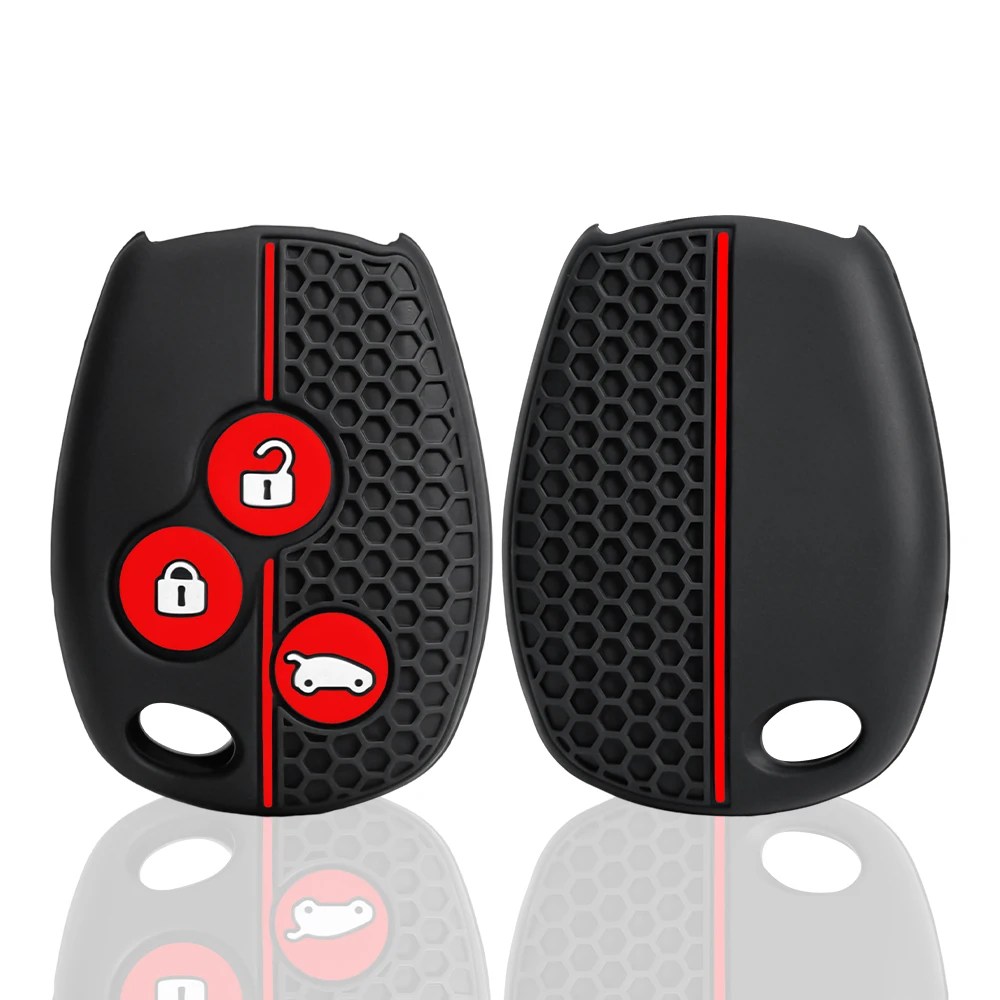 2026 New Silicone Car Key Case For Renault Trafic Clio Duster Logan Dacia Sandero For Nissan Terrano Almera 3 Buttons Cover