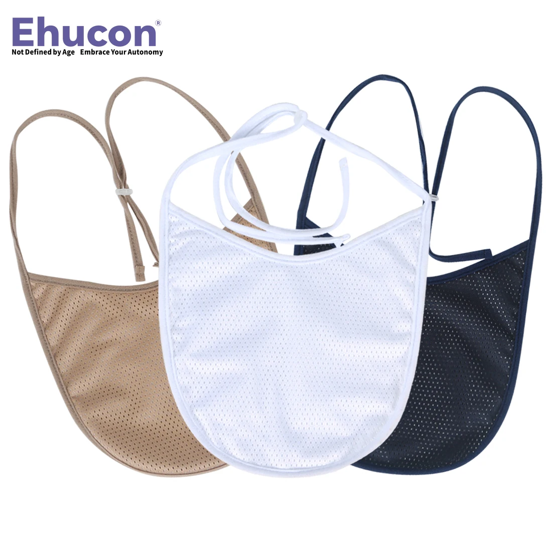 Ehucon Tracheostomy Neck Stoma Cover Adjustable Breathable Laryngectomy Cover Tracheal Care Supplies 3PCS or 5PCS