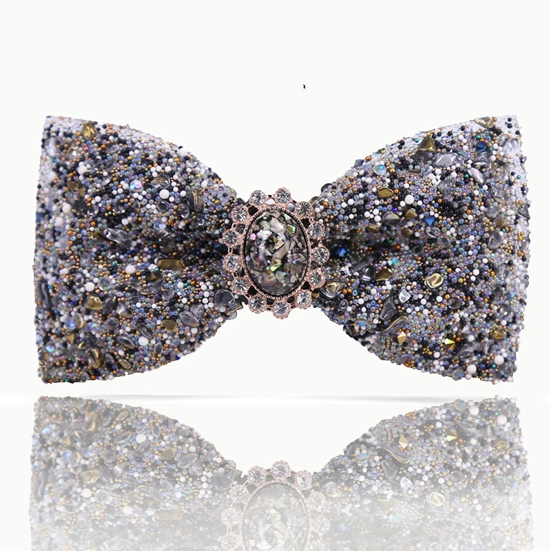 

Bow Tie 2019 Children Men's Unisex Wedding Colorful Stone Crystal Bowtie Classic Trendy Personality High Grade Novelty Gifts