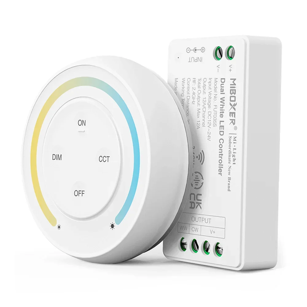 MIBOXER 2.4GHz RF wireless remote smartphone APP control Sunrise DC12-24V Dual White/Single Color/RGB/RGBW/RGB+CCT controller
