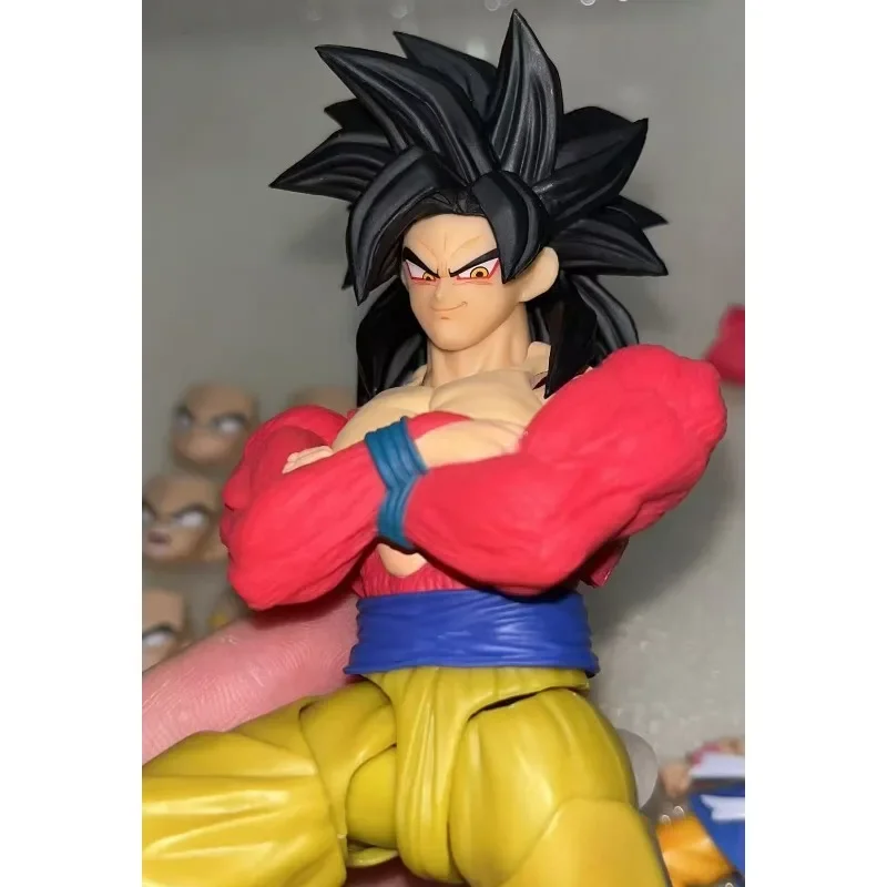 Demoniacal Fit Goku Super Saiyajin 4-Actionfiguren Modellspielzeug Anime Dragon Ball Desktop Ornament Raumdekoration Sammlung Geschenk