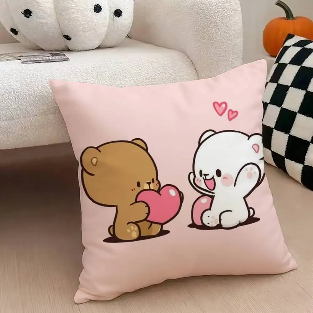 M-Milk M-Mocha Pillow Case Cushion Cover Throw Pillow Case For Car Sofa