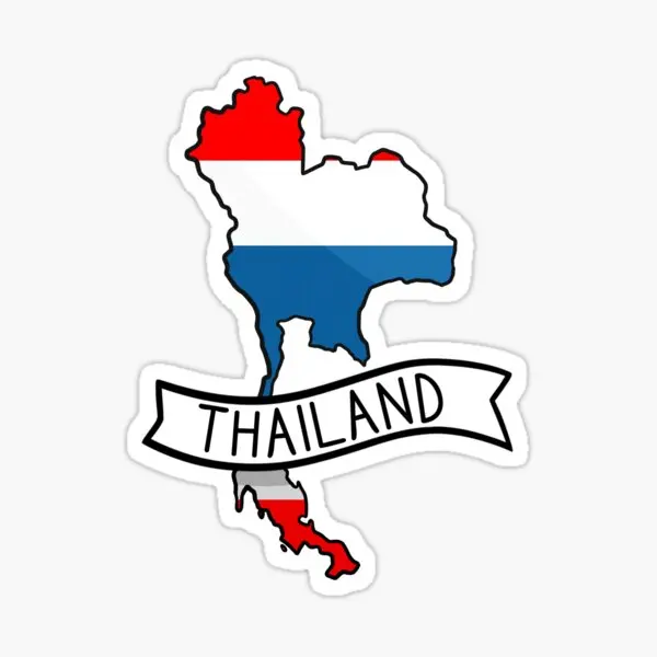 Thailand TH Elephant Flag Map Sticker Vinyl Laptop Truck Window Moto Bicycle Glass Van Helmet Car Wall Door Decal Customizable