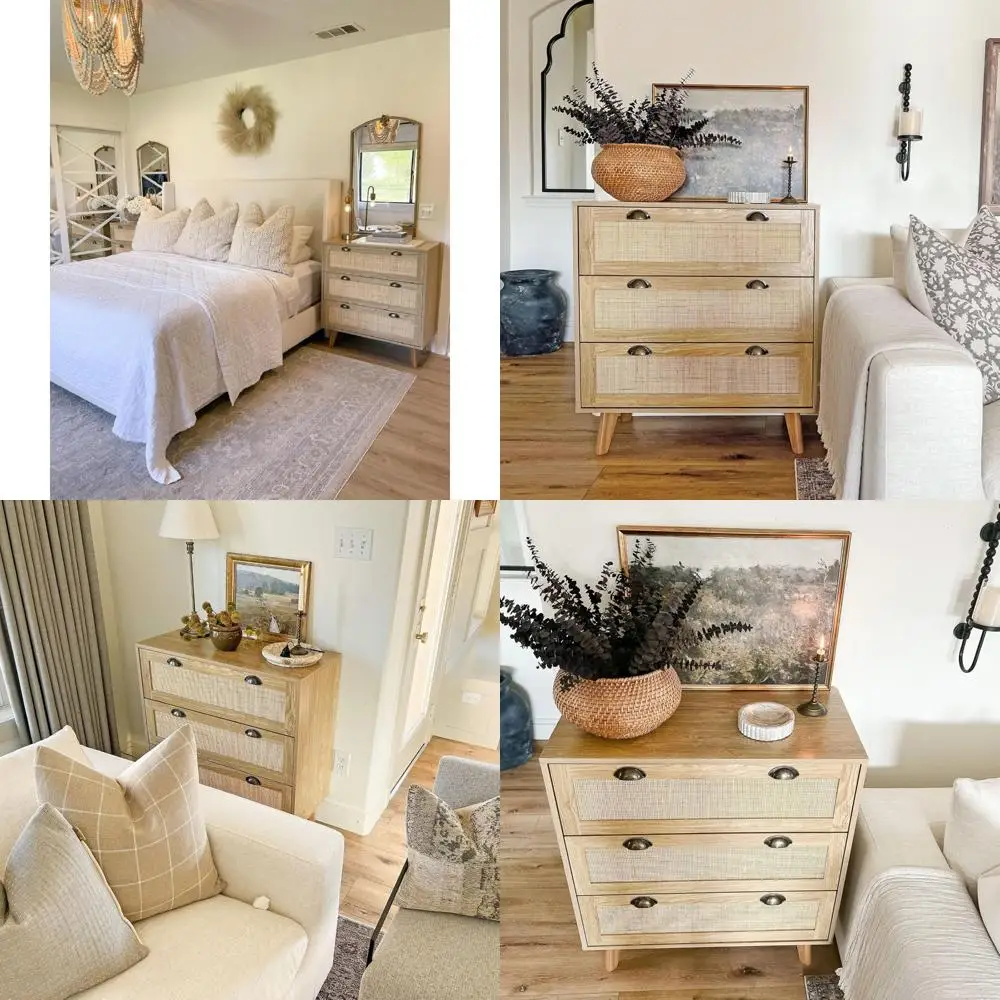 Rattan Nightstand D…