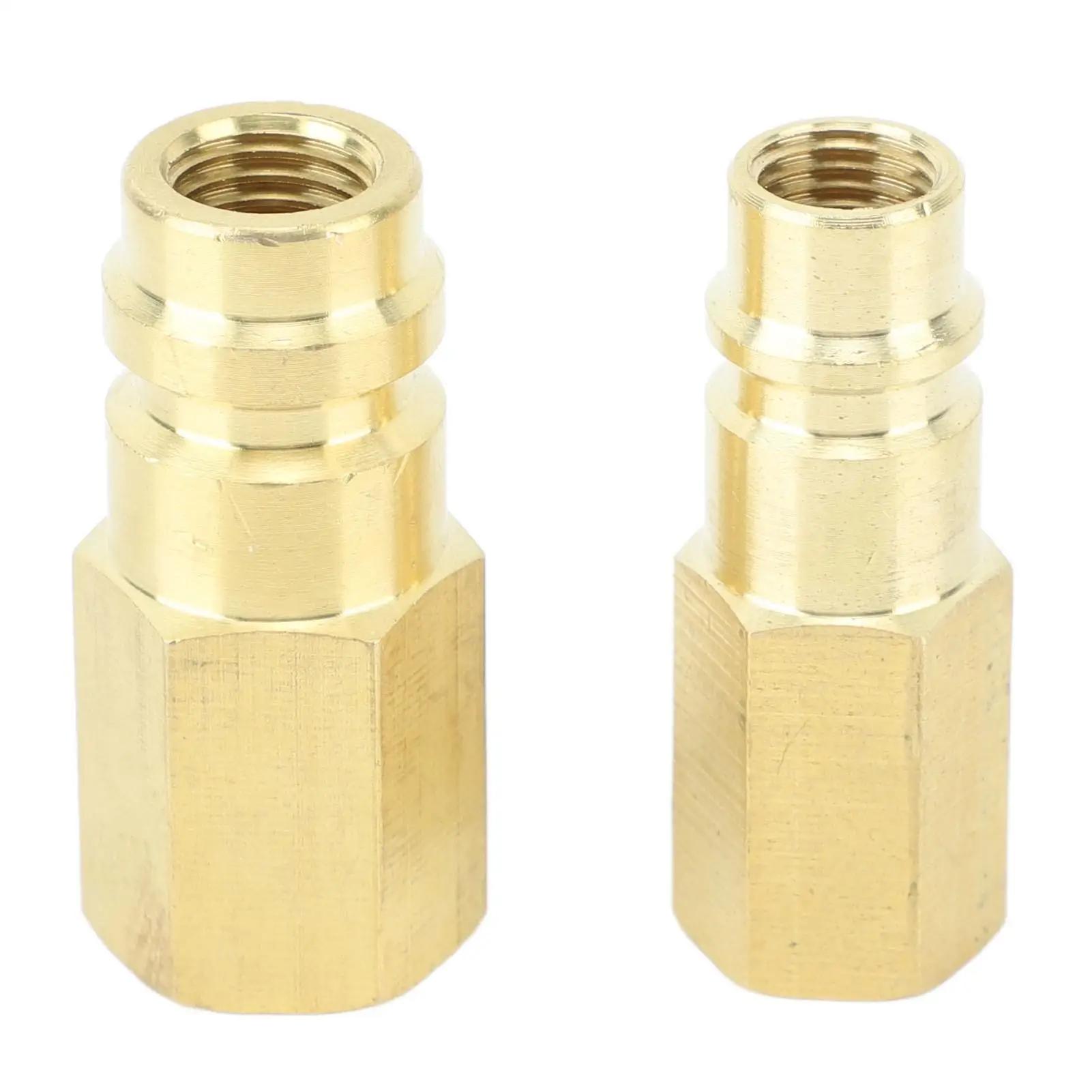 

2Pcs Brass R134A A/C Adapter for Low High Pressure for refrigerant Conversion - High Efficiency