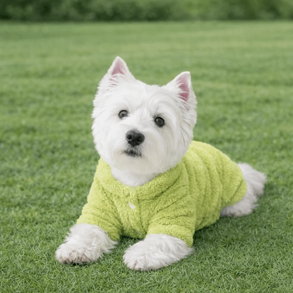 

Thicken Warm Dog Jumpsuit Soft Full Body Coverage Dog Four Legs Clothes Comfortable Coral Fleece Winter Dog Hoodie Casual Wear