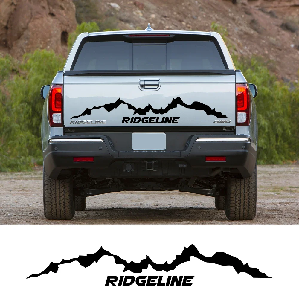 Pickup Rear Tailgate Stickers For Honda Ridgeline Car Decor Decals Truck Graphics Vinyl Custom Cover Auto Tuning Accessories