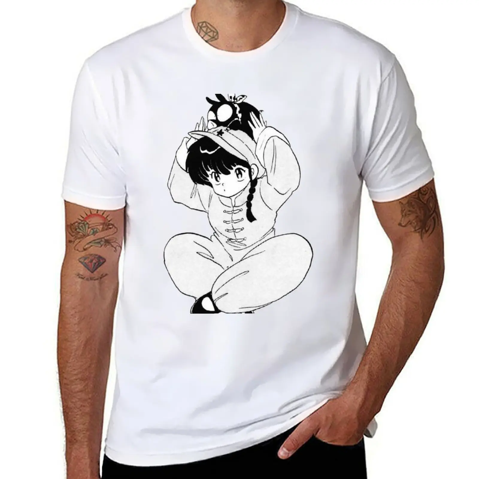 

Футболка Ranma 1/2, мужская дизайнерская хлопковая футболка, мужская футболка из 100% хлопка, роскошная футболка