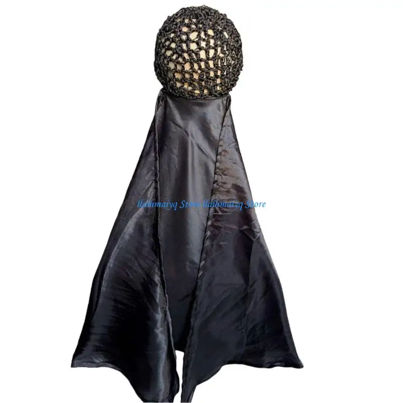 573B Multipurpose Sleeping Hat And Daytime Soft Polyester Fabric Outdoor Sleeping Cap Stylish Night Headwear
