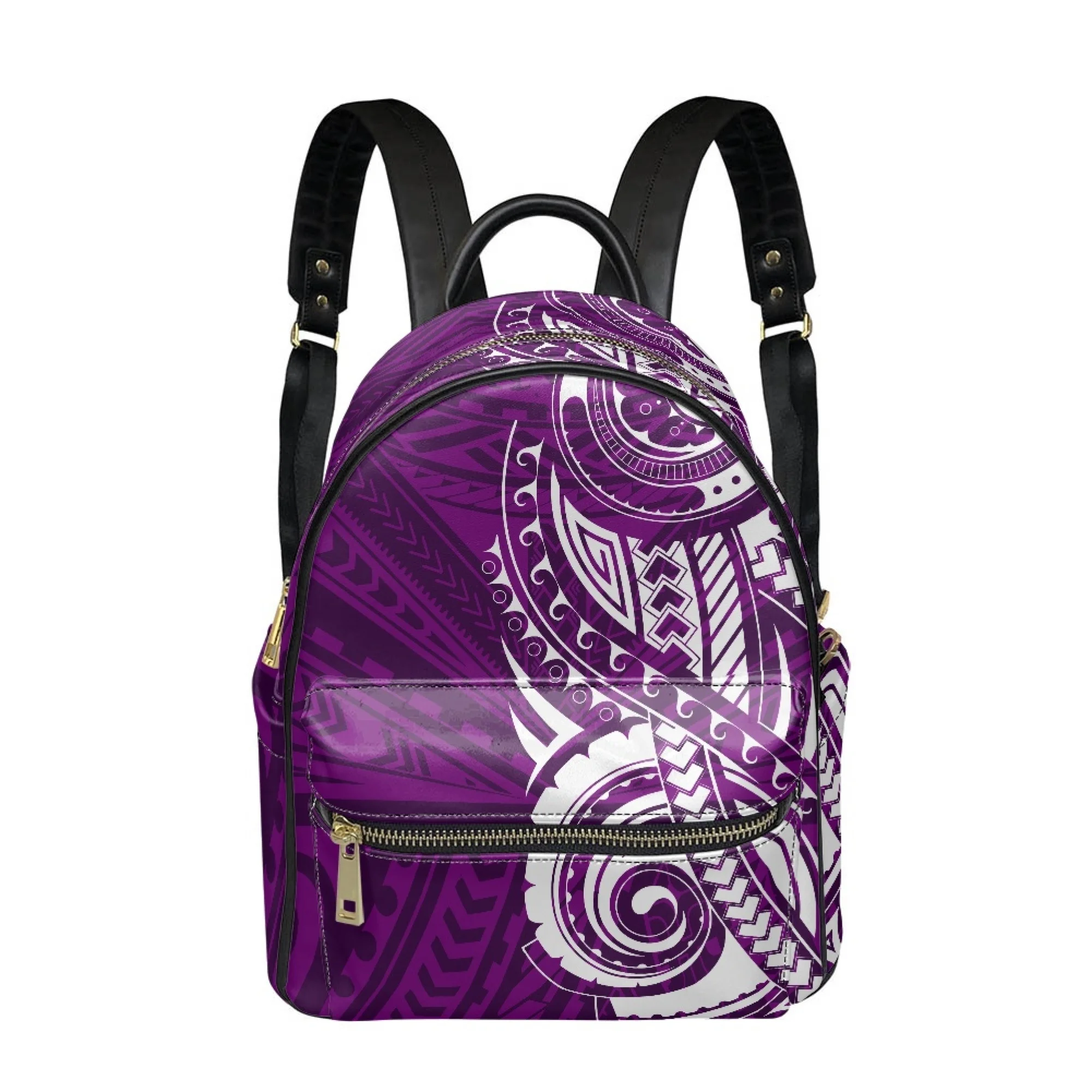 

Polynesian Print Women'S Temperament Backpack 12 Inch Fashion Art Portable Backpack Customized Exclusive Pattern Islands Of Fiji