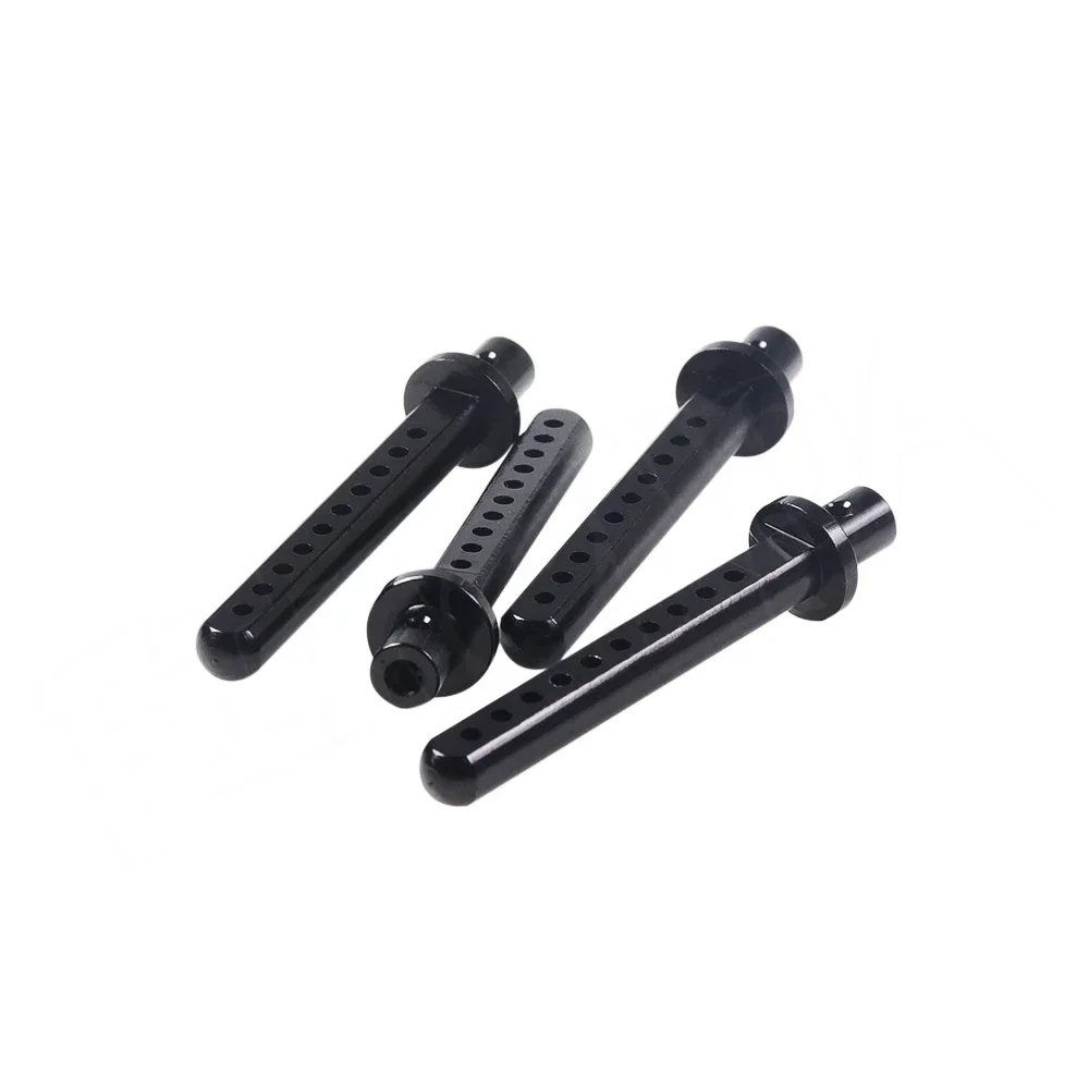 4Pcs Aluminum Alloy RC Car Body Posts Mount with R Clip for 1/10 Crawler Axial SCX10 90046 90047 90047 RC4WD D90 TF2 Tamiya CC01
