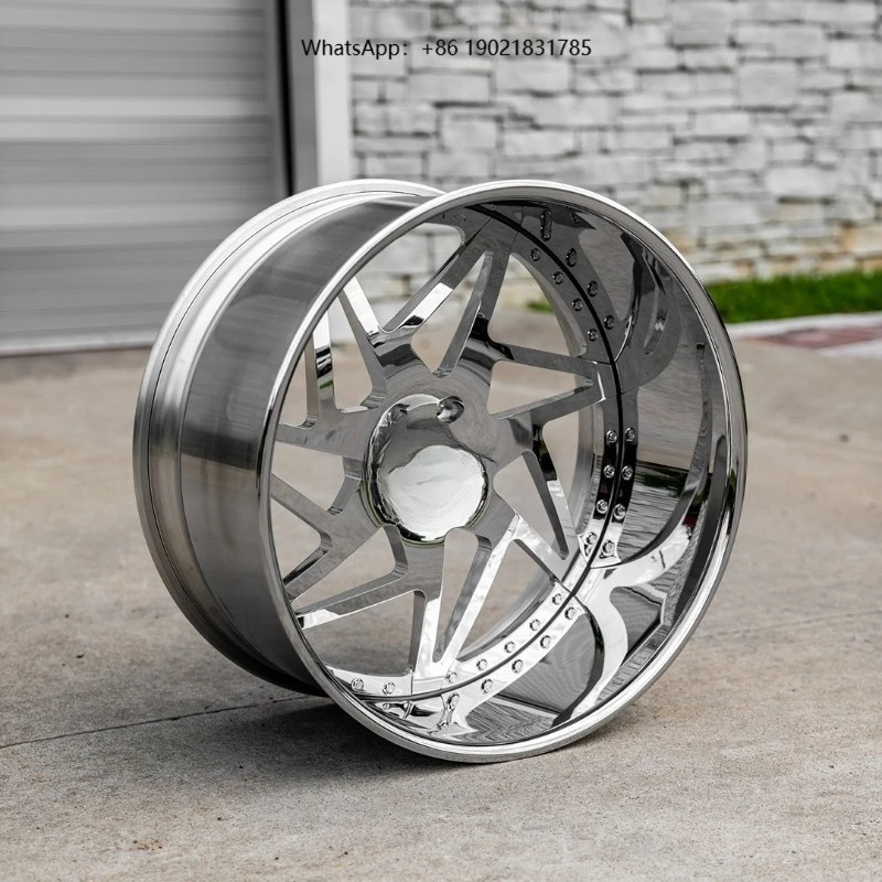 SJ Chrome Custom Forged Rims 26*14 with 10inch Lips 6x127 6x139.7 5x127 5x130 5x139 22 24 26 28 Inch Rims for GMC