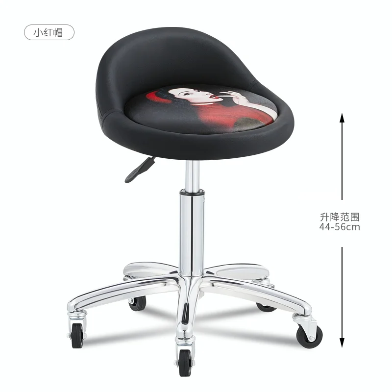 เก้าอี้เสริมสวย ร้านตัดผม เก้าอี้ติดผม ลิฟท์หมุนได้ เก้าอี้เล็บ เก้าอี้กลมลูกรอก