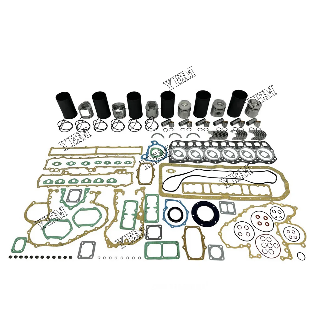 6D17 Cylinder Liner Kit With Gasket Set Bearing For Mitsubishi Engine.