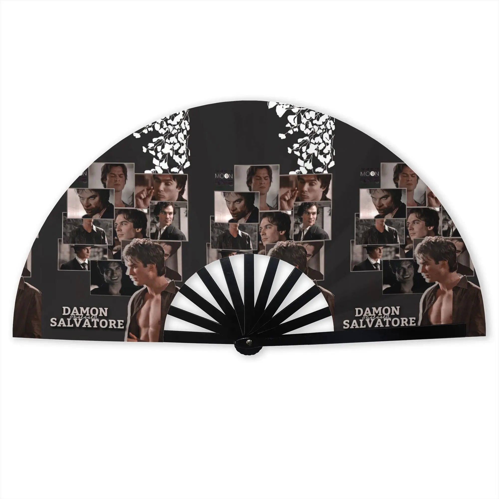 Personalised The Vampire Diaries Promotional Gift Hand Fan Party Damon Salvatore Durable Folding Fans Unique Bulk Pack Fan