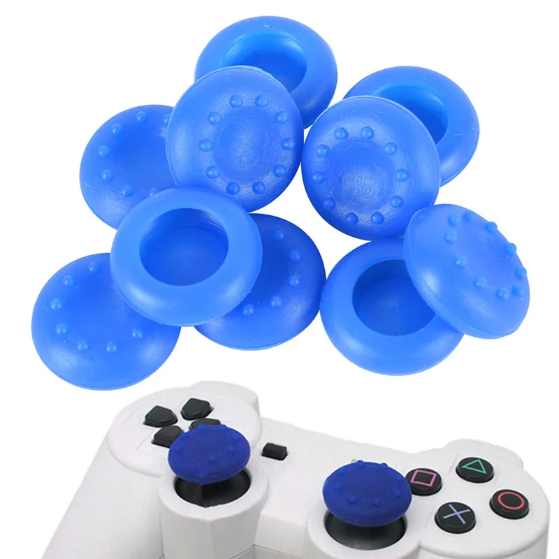 Hot sale 10pcs/lot Rubber Silicone Cap Analog Controller Silicone Cap Cover Thumb Stick Grip For XBOX 360 For PS3/PS4 5 Colors