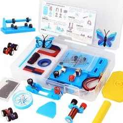 Science Magnets Experiment Set for Kids Electricity and Magnetism Kit for Students Kit Physics Lab Basic Circuit Tools for Learn