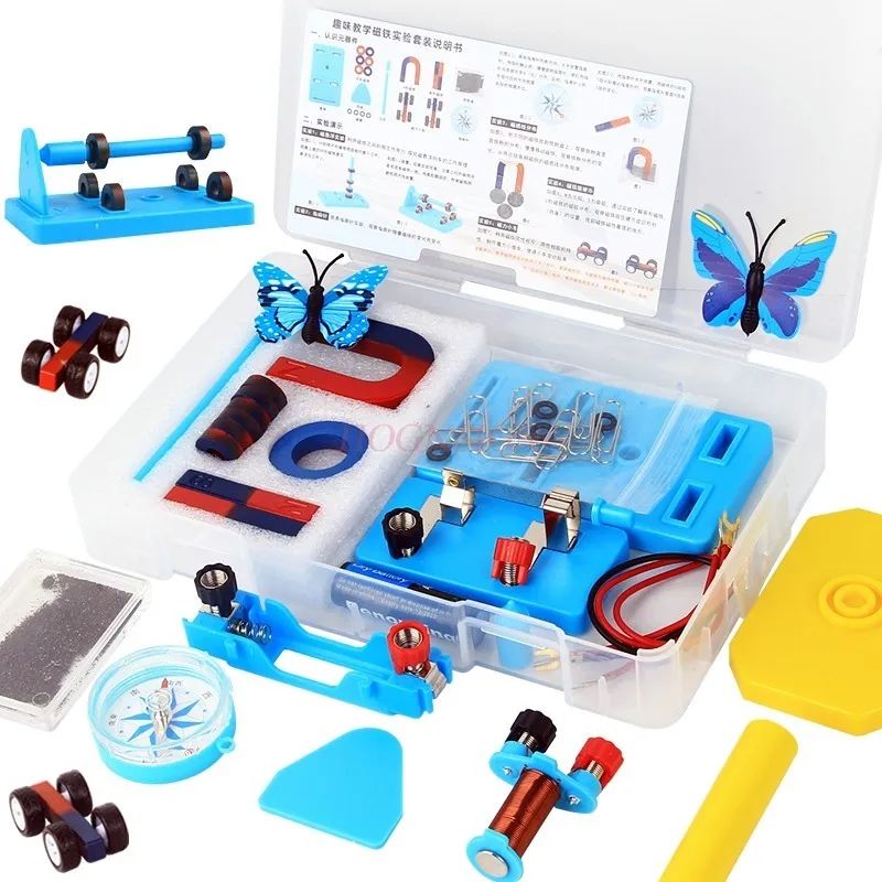 Science Magnets Experiment Set for Kids Electricity and Magnetism Kit for Students Kit Physics Lab Basic Circuit Tools for Learn