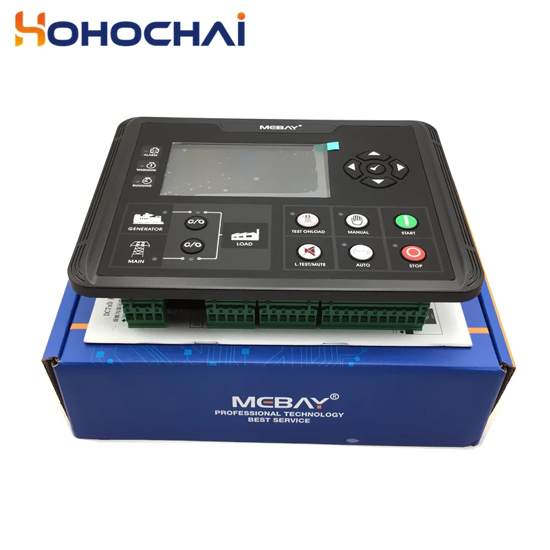 Mebay DC70D DC72D DC70DR DC72DR Generator Controller LCD Display Self-starting Control Board Diesel Genset Spare Parts