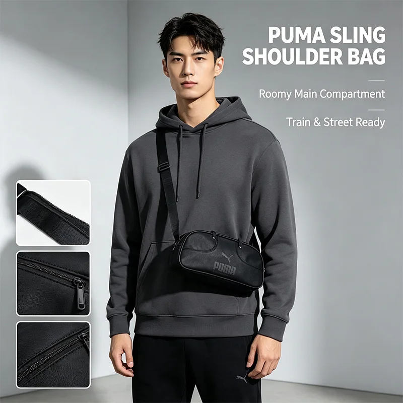 Puma Backpack Crossbody Bag Casual Sports Daypack Lightweight Spacious Adjustable Strap Everyday Travel Urban Style