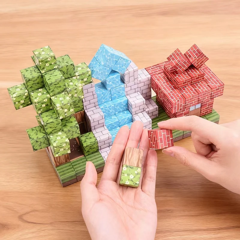 磁気ビルディングブロックセット - パズルおもちゃ、思考力と論理力を鍛える、子供への誕生日プレゼント