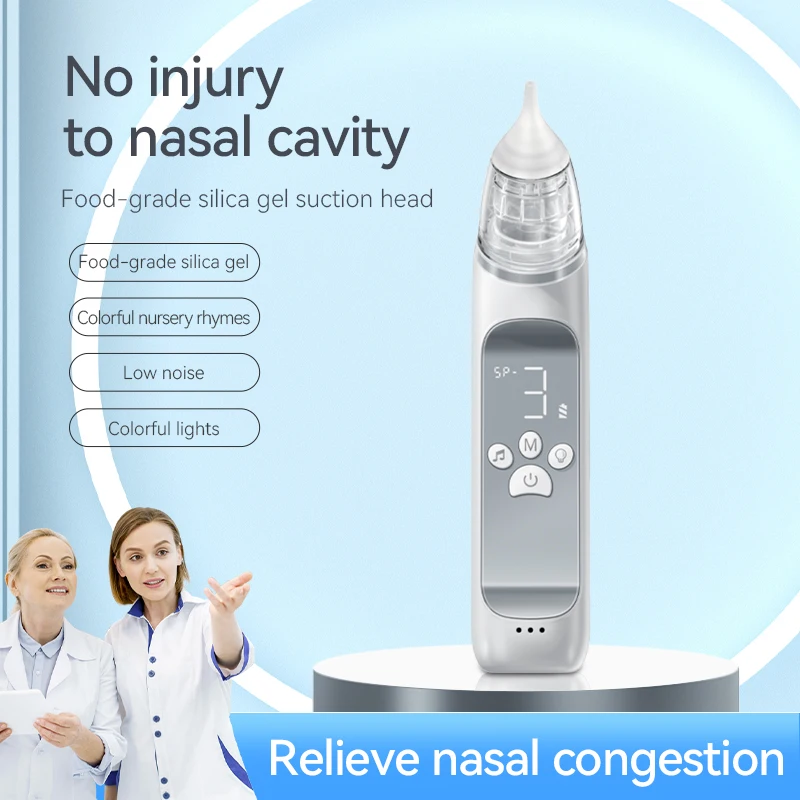 Electric Baby Nasal Aspirator Automatic Nose Sucker Cleaner for Infants Low Noise Health Safety Nose Cleaner for Infants