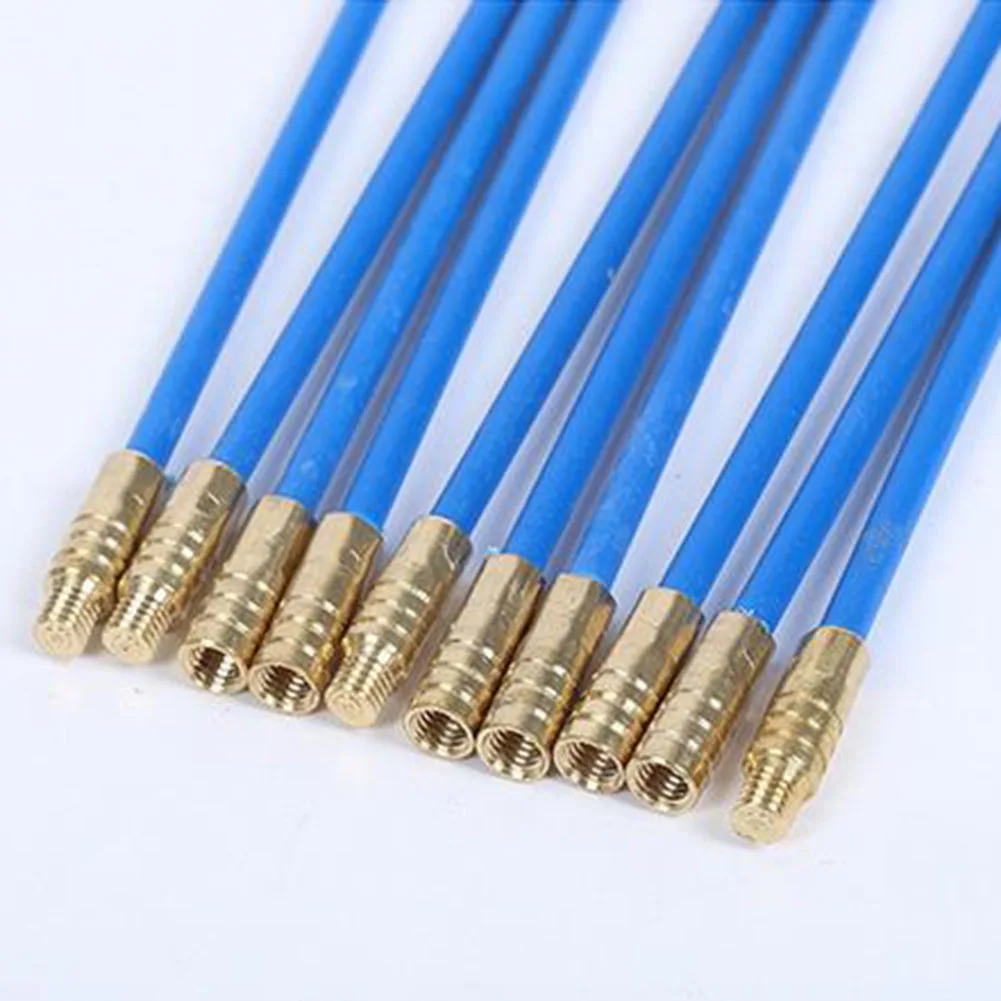 Electrician Cable Push Rods 58cm Length Flexible Wire Puller Kit For Installing Cables In Walls Attics Crawl Spaces Subfloors