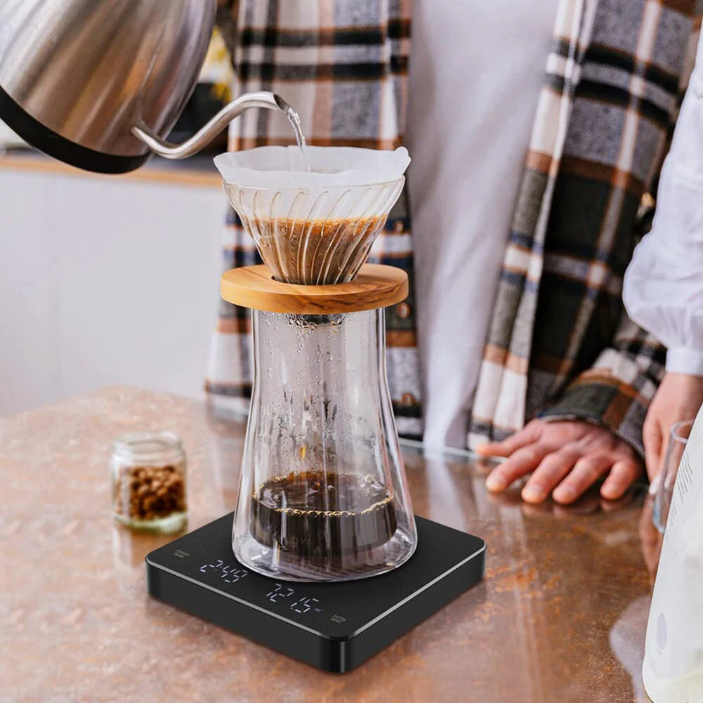 

LED Display Electronic Scale For Coffee Heavy Duty Practical Measuring Scale Kitchen Accessories