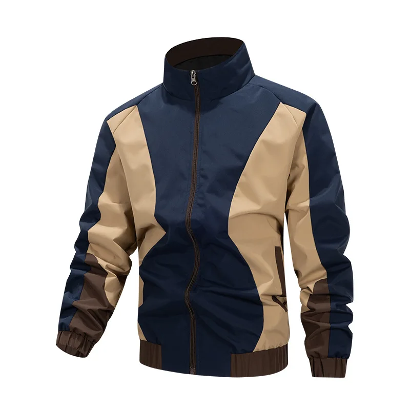 

Men's jacket, workwear, baseball jacket, top, sporty, casual, soft shell, windproof, outdoor, lightweight men's zipper jacket