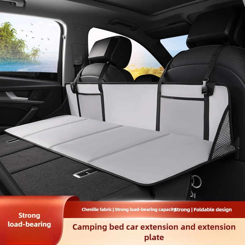 

Car Camping Bed Pad Foldable Travel Mattress Non Inflatable Car Extra Long Mattress Universal for Model Y/3 Mat