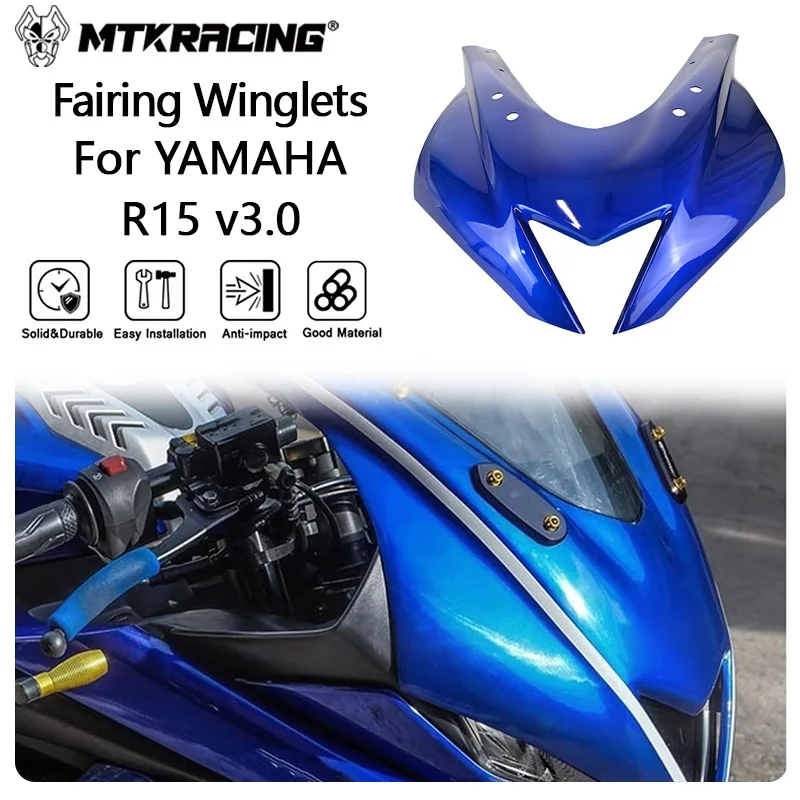 MTKRACING дефлектор для YAMAHA R15 v3.0 2017-2020 мотоциклетная Передняя обтекатель Крышка Winglets r15 r125 v3.0 Защитная защита