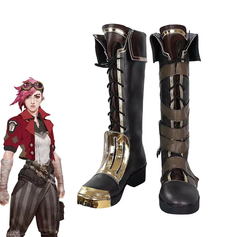 

Game Arcane VI Cosplay Shoes Halloween Carnival Boots Cosplay Props